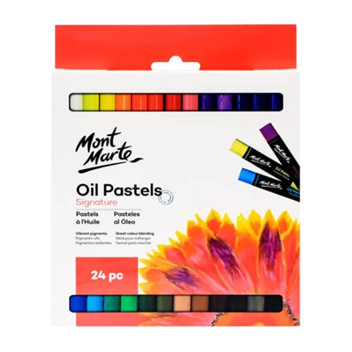 MONT MARTE OIL PASTELS 24 Piece